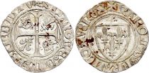 France Blanc Guénar, Charles VI - ND (1380-1422) - Angers Point 7em