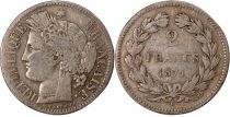 France CERES - 2 FRANCS 1871 K  Bordeaux sans légende France