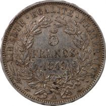 France Cérès - 5 Francs Argent 1849 A Paris