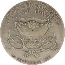 France Coupe Davis - Les Mousquetaires Lacoste, Brugnon, Borotra, Cochet - 1977 -Silver par Corbin