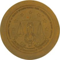 France Faculté Internationale pour  l\'enseignement du Droit Comparé - 1971 - Bronze - Strasbourg