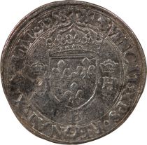 France HENRI II - TESTON A LA TETE NUE, 1er TYPE 1558 B ROUEN