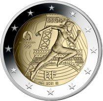 France Jeux Olympiques PARIS 2024 - 2 Euros Commémo. BE - FRANCE 2021  - PCGS PR70DCAM