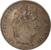 France Louis Philippe - 5 Silver Francs, Raised Lettering - 1841 K Bordeaux