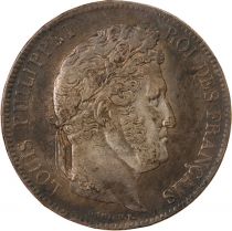 France Louis Philippe Ier - 5 Francs Argent 1832 BB Strasbourg \ Type Domard, Tr Relief\ 