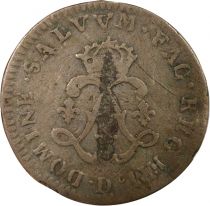 France Louis XIV - 4 Sols with 2 L - 1692 D Lyon