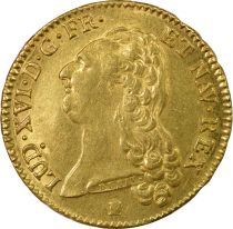 France Louis XVI - Double Gold Louis, Bare Head - 1786 K Bordeaux