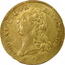 France Louis XVI - Double Gold Louis, Bare Head - 1786 N Montpellier