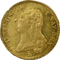 France Louis XVI - Double Gold Louis, Bare Head - 1786 T Nantes