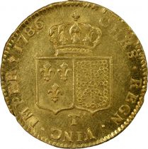 France Louis XVI - Double Gold Louis, Bare Head - 1786 T Nantes