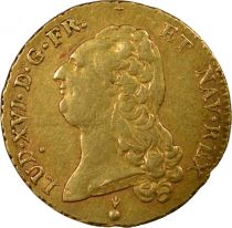 France Louis XVI - Double Gold Louis, Bare Head - 1787 AA Metz