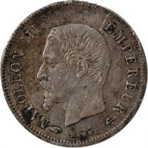 France Napoleon III, Nude Head - 20 Centimes Silver 1859 In Paris