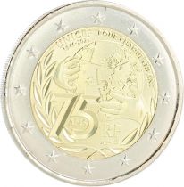 France Pièce 2 Euros Commémo. UNC France 2021 - 75 ans de l\'UNICEF