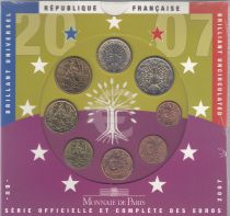 France Proof set BU 2007 - 8 coins in Euros