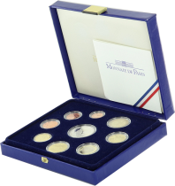 France Set of 9 Coins - 2007 - Proof