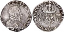 France Teston François II monnayage au nom de Henri II - 1er type - 1560 - T Nantes - Argent