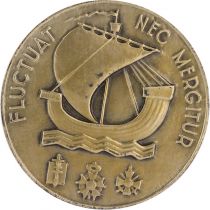 France Ville de Paris - Fluctuat Nec Mergitur - Attribuée - 1960 - Argent par M. Delannoy