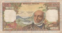 French Antilles 100 Francs Victor Schoelcher - ND (1964) - Serial Q.1 - F+ to VF - P.10a - 1st signature