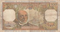 French Antilles 100 Francs Victor Schoelcher - ND (1964) - Serial Q.1 - F+ to VF - P.10a - 1st signature