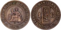 French Cochin-China 1 Cent Liberty seated - 1887 A Paris