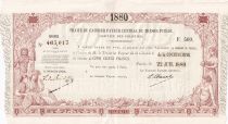 French Cochin-China 500 Francs - French colonial note - Cochinchina - Sign. Chazal - 22-07-1880