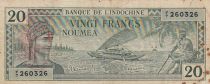 French Indo-China  20 francs - New Hebrides - 1945 - P.7