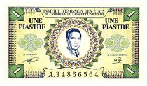 French Indo-China 1 Piastre, Bao Dai - 1953 - Serial A - P.104