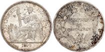 French Indo-China 1 Piastre Liberty seated - 1899 - Silver