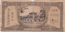 French Indo-China 100 Piastres Market - 1942 - Letter C - Serial Z 010752