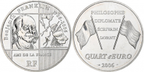 French Mint 1/4 Euro Benjamin Franklin - Silver - 2006