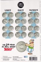 French Mint 10 Euros Silver - Asterix and Obelix - Equality - The Domain of the Gods - 2015