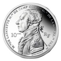 French Mint 10 Euros Silver Proof - Arrival of La Fayette in Boston - 2020