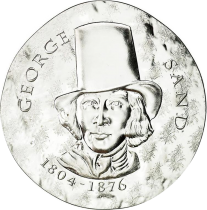 French Mint 10 Euros Silver Proof - George Sand - 2018