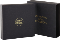 French Mint Box Values of the Republic - 2013 - 3 X 25 Euros and 3 x 5 Euros - Silver