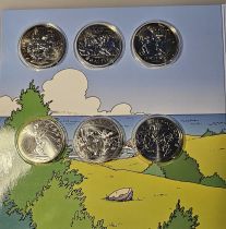 French Mint Coffret Asterix 2015 - 24 X 10 Euros et 2 x 50 Euros -  Argent