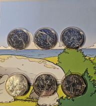 French Mint Coffret Asterix 2015 - 24 X 10 Euros et 2 x 50 Euros -  Argent