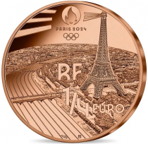 French Mint Olympic Torch Relay - Paris 2024 - 1/4 Euros Silver Proof 2024