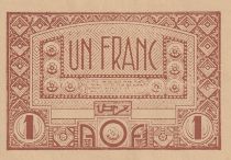 French West Africa 1 Franc - Brown - ND (1944)