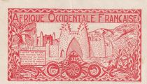 French West Africa 50 centimes - Fortress - ND (1944)