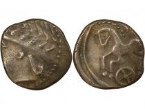 Gaul Allobroges - Denarius VOL with Horse and Wheel - Ist Century BC