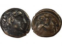 Gaul Carnutes / Pictones / Bituriges  - Drachm with Horseman and Hand - Ist Century BC