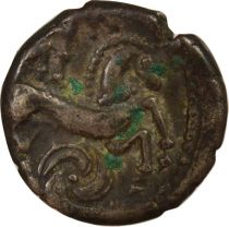 Gaul Carnutes / Pictones / Bituriges  - Drachm with Wolf and Horse, Cheek Tattoo  - Ist Century BC