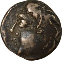 Gaul Carnutes / Pictones / Bituriges  - Drachm with Wolf and Horse, Cheek Tattoo  - Ist Century BC