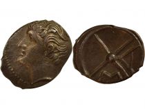 Gaul Massalia - Obol, Head left - 121 / 82 BC