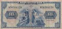 Germany (Federal Rep.) 10 Deutsche Mark  - Justice and work - 1949 - F+ - P.16a