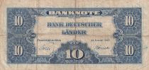 Germany (Federal Rep.) 10 Deutsche Mark  - Justice and work - 1949 - F+ - P.16a