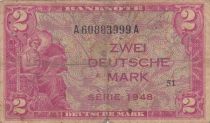 Germany (Federal Rep.) 2 D. Mark - 1948 - Serial A - P.3