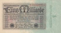 Germany 1 Milliarde Mark  - Serial A - 1923 - VF - P.114