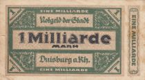 Germany 1 Milliarde Mark - State of Duisburg - 25-09-1923 - Number 562241