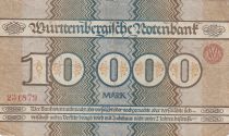 Germany 10 000 Mark - City of Wurttemberg - Number 231879 - 1923